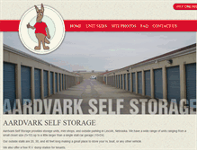 Tablet Screenshot of aardvarkselfstorage.com